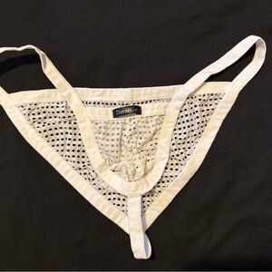 DoniGo White Mesh Thong